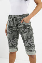 Plus Size Italian Camouflage Magic Chino Shorts Skirts & Shorts WearAll