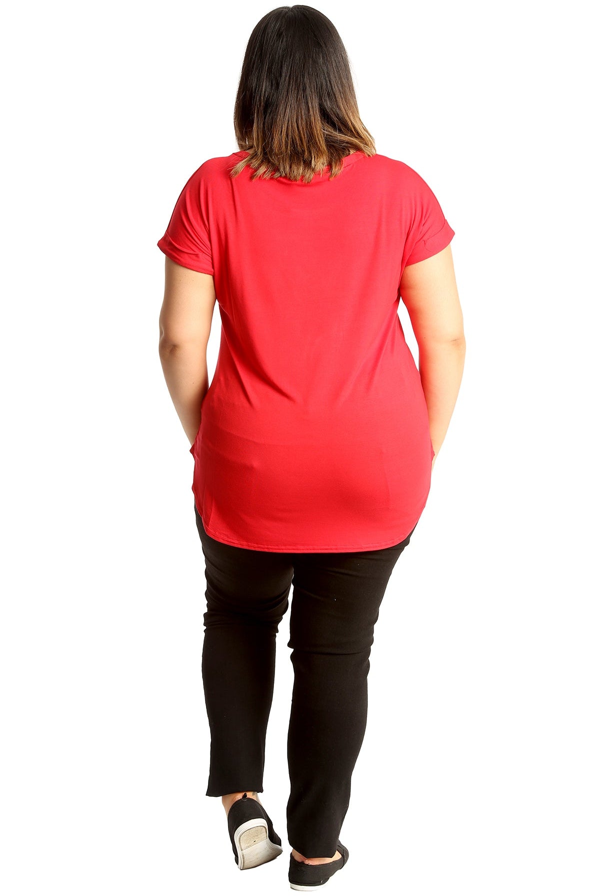 Glitter Skull Print Top Tops WearAll