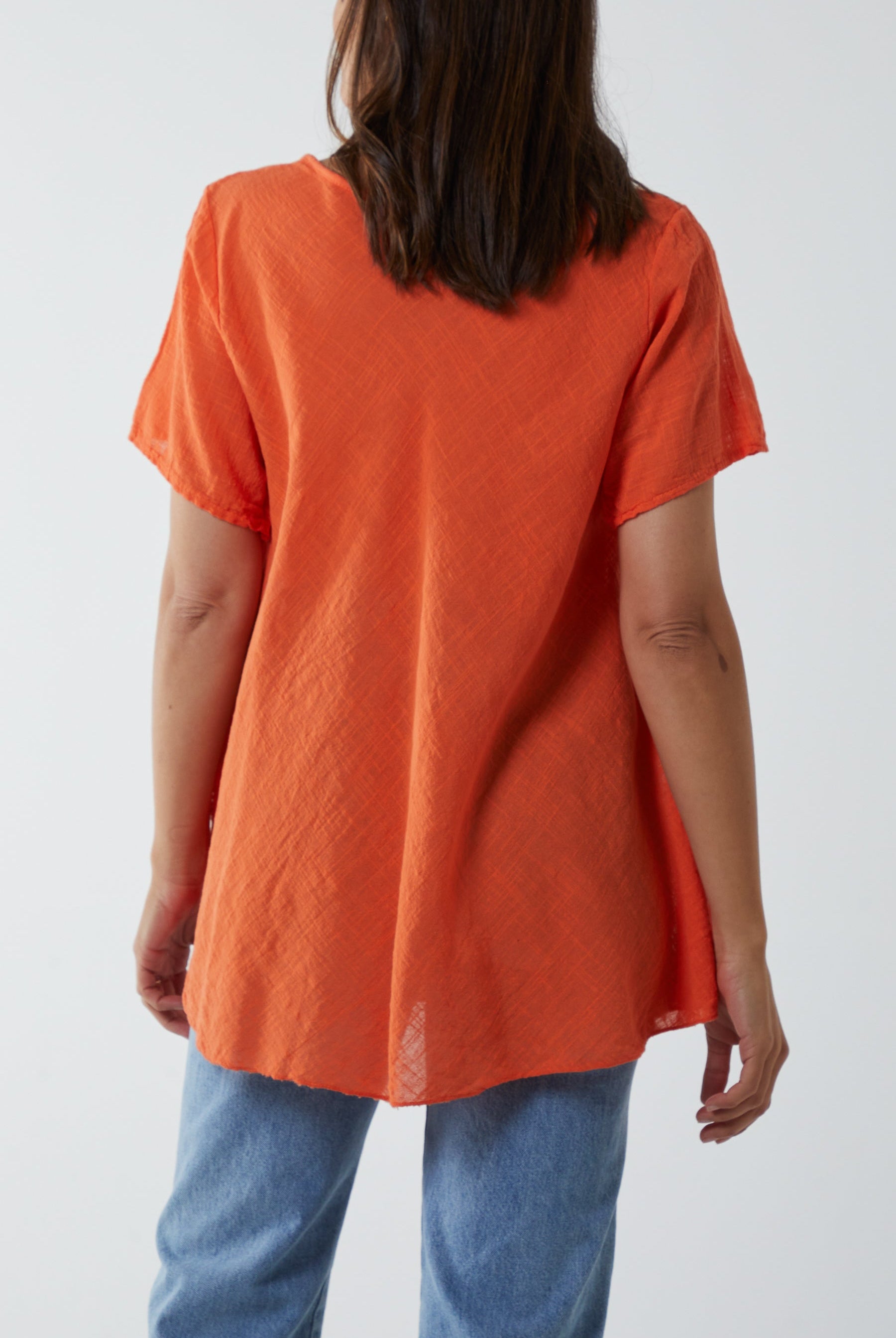 Round Neck Short Sleeve Cotton T-Shirt T-shirts WearAll