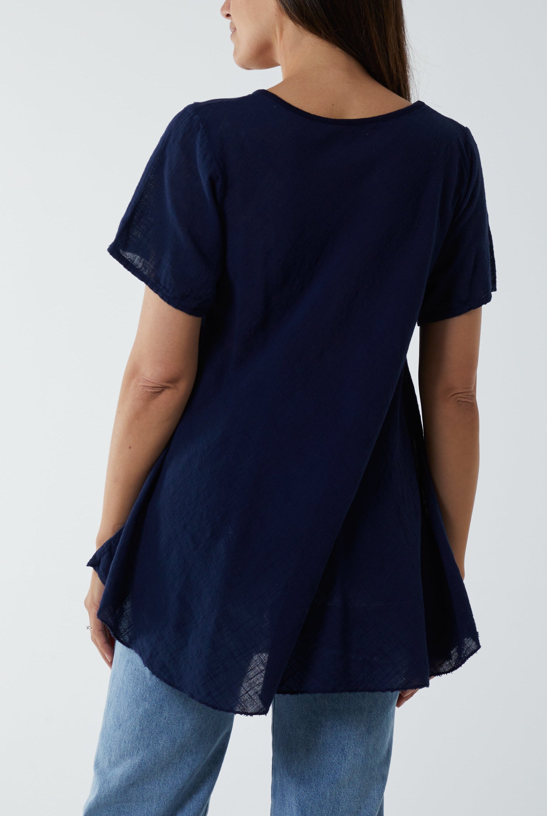 Round Neck Short Sleeve Cotton T-Shirt T-shirts WearAll