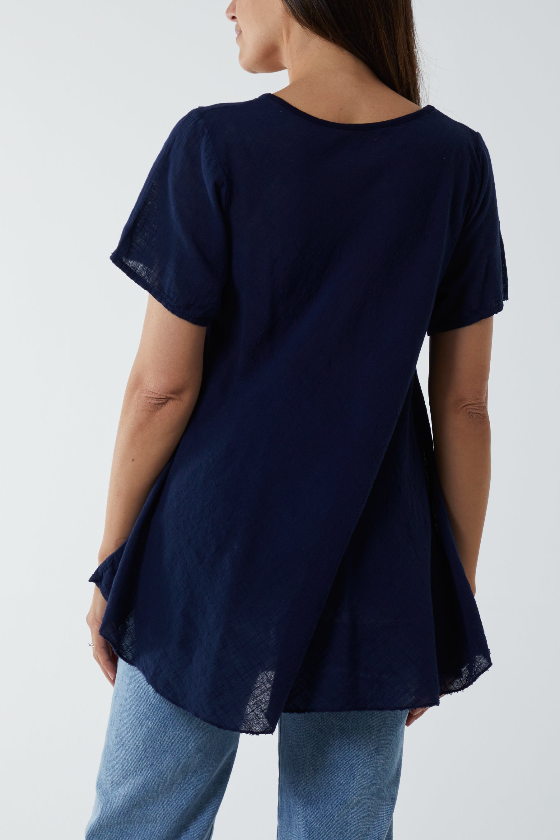 Round Neck Short Sleeve Cotton T-Shirt T-shirts WearAll