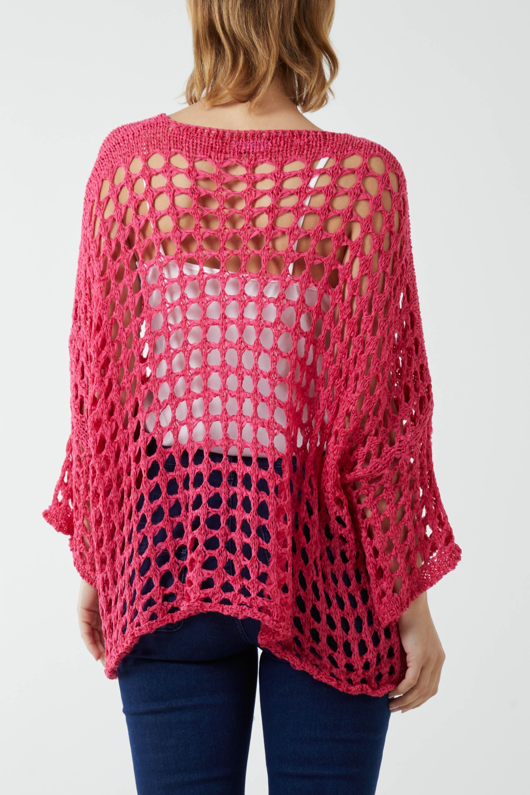 Crochet Round Neck Long Sleeve Top TOPMF2 WearAll