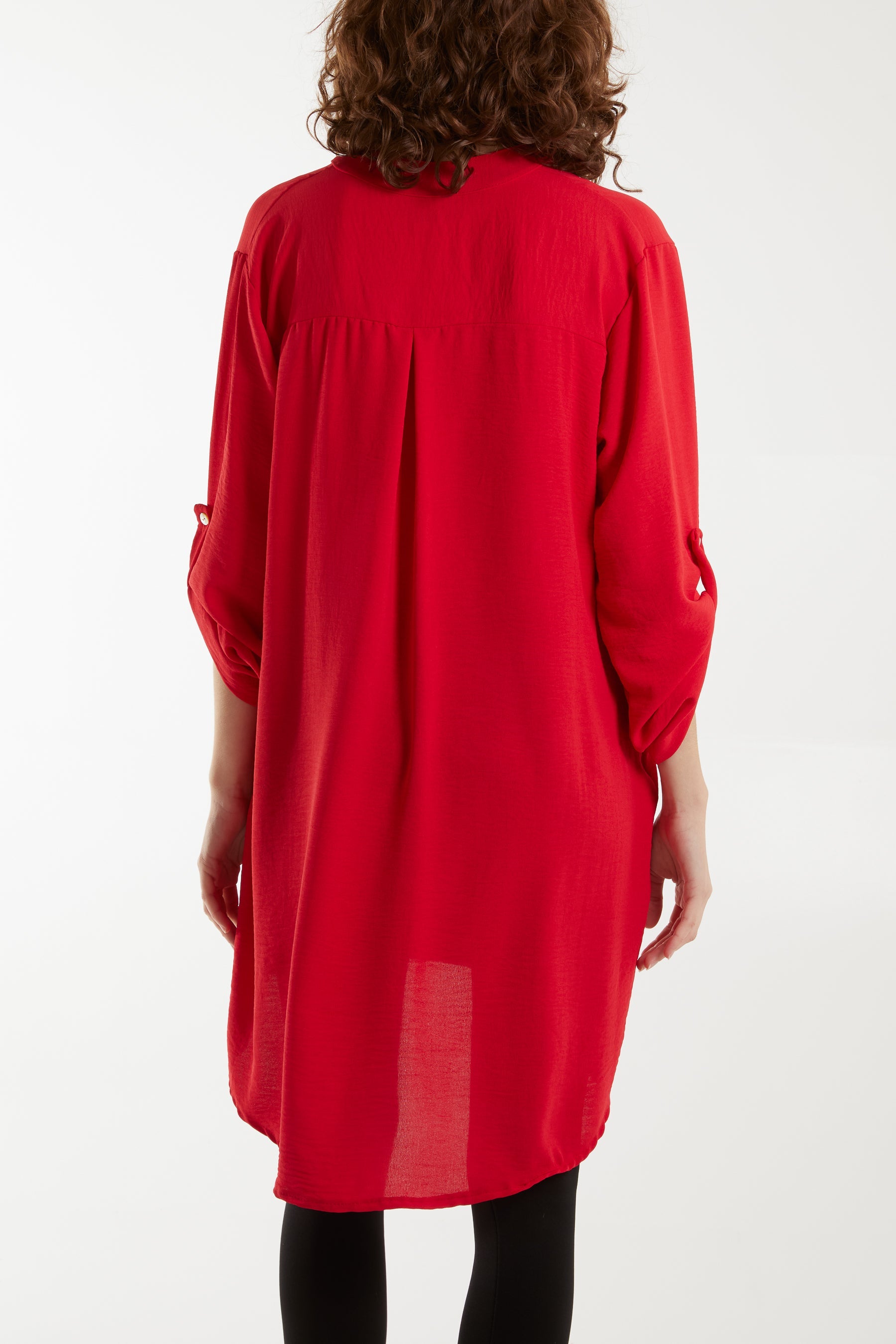 V-Neck Button Sleeve Long Top Tops WearAll