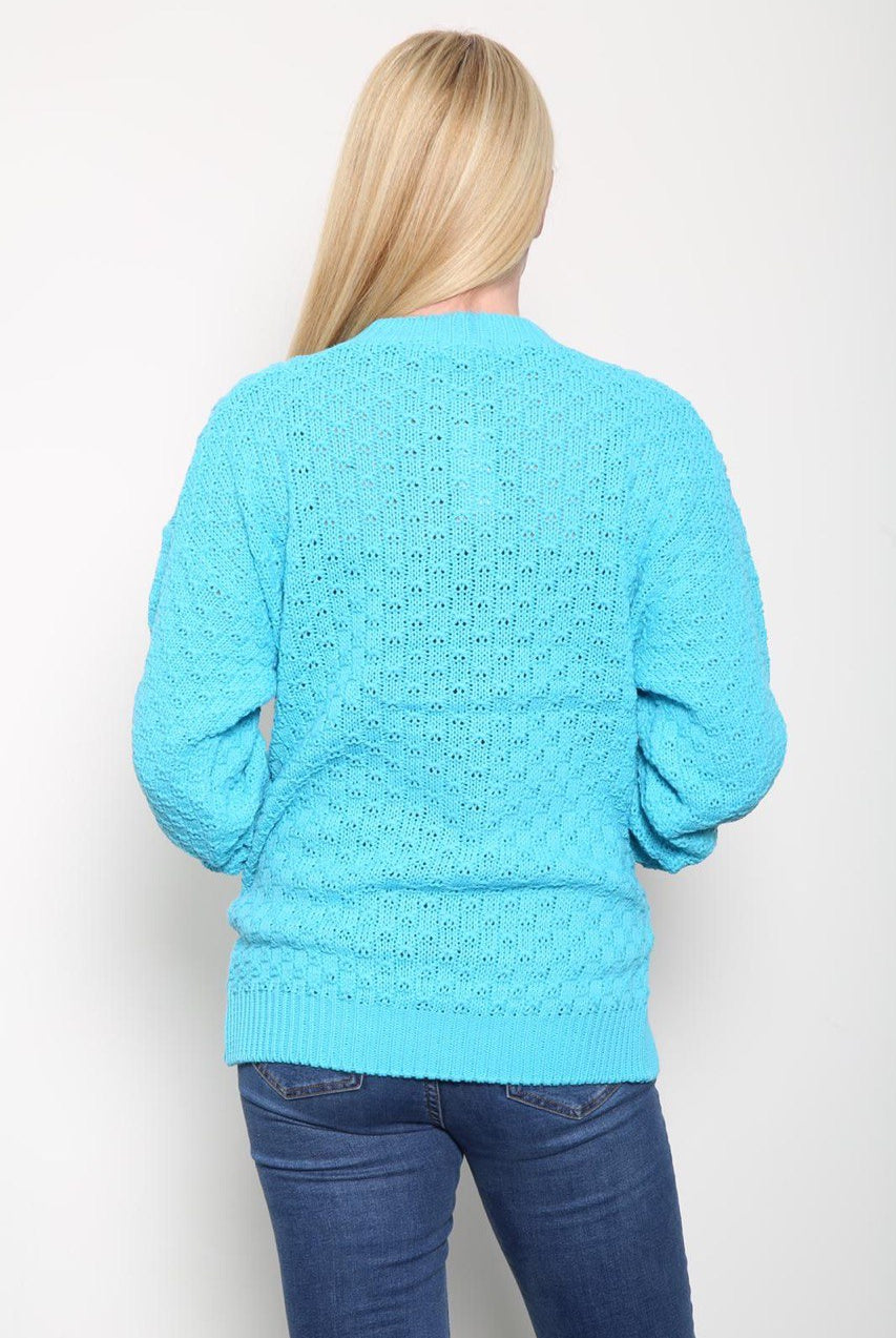 Chunky Cable Knit Long Sleeve Cardigan cardigan WearAll