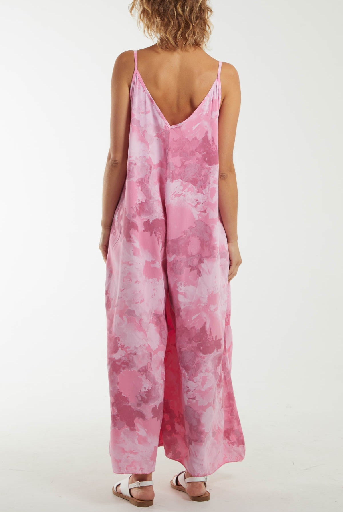 Smoky Print Cami Relaxed Fit Jumpsuit Dresses WearAll