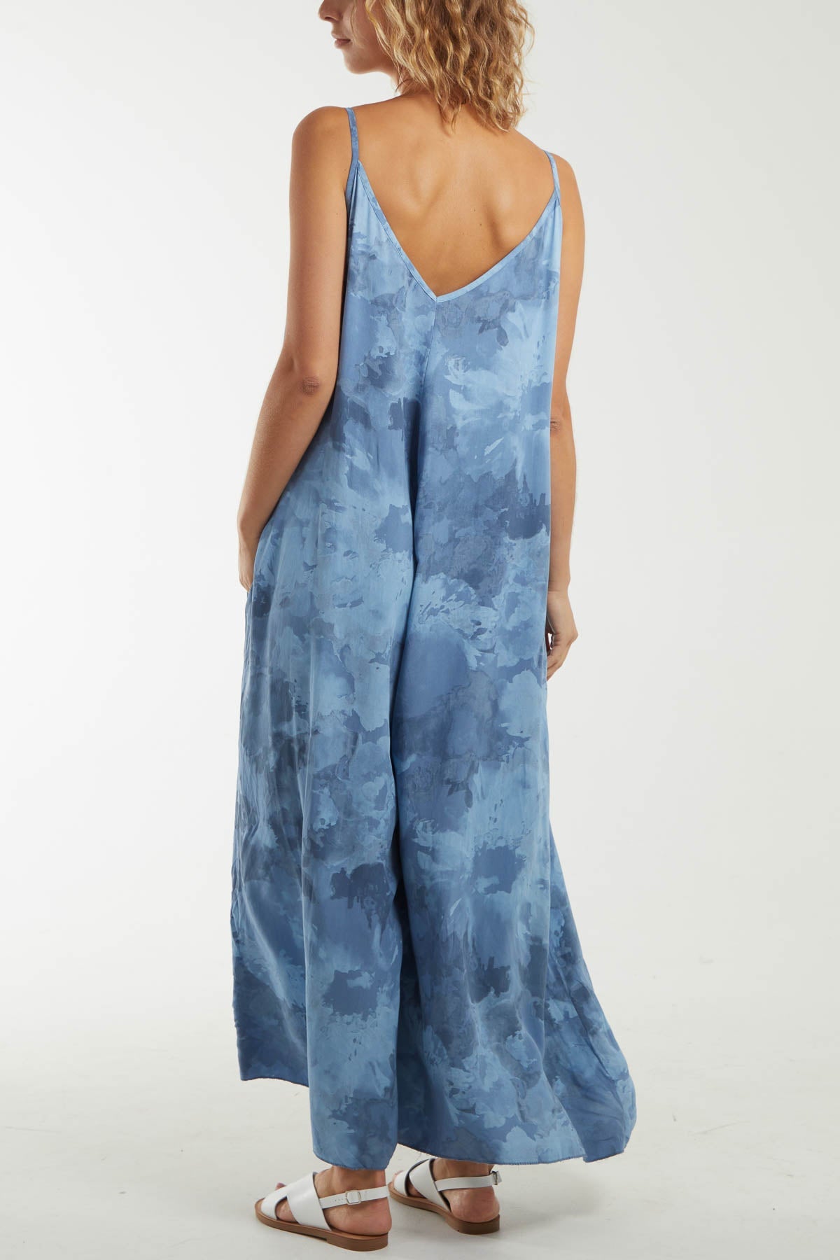 Smoky Print Cami Relaxed Fit Jumpsuit Dresses WearAll