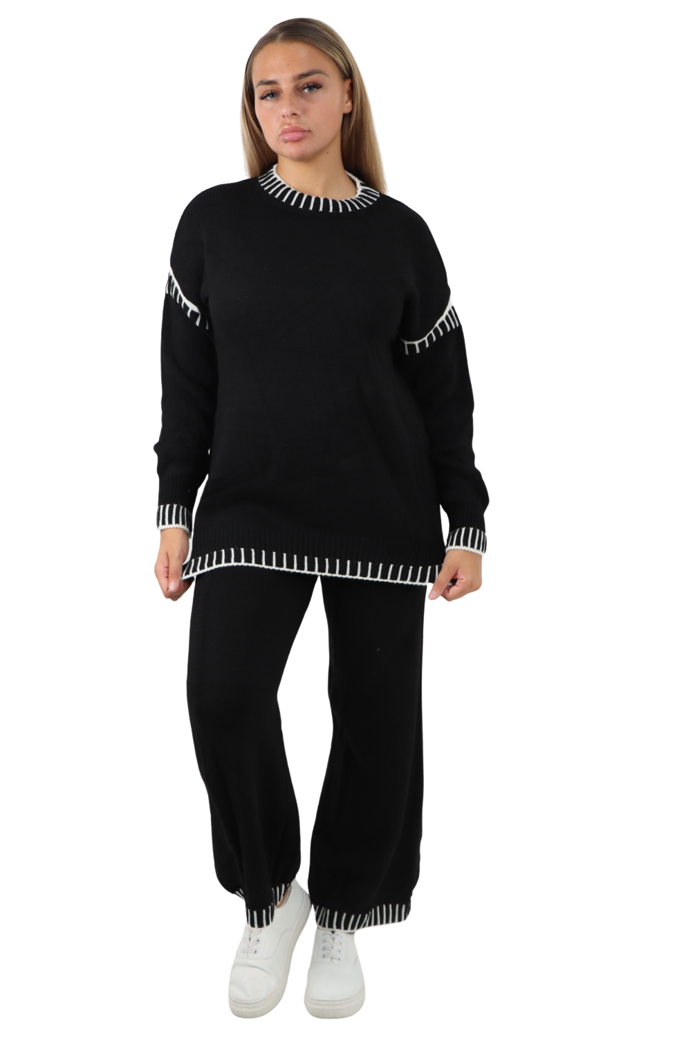 Italian Patch Knitted Co-Ord Set Tracksuit Dress WearAll