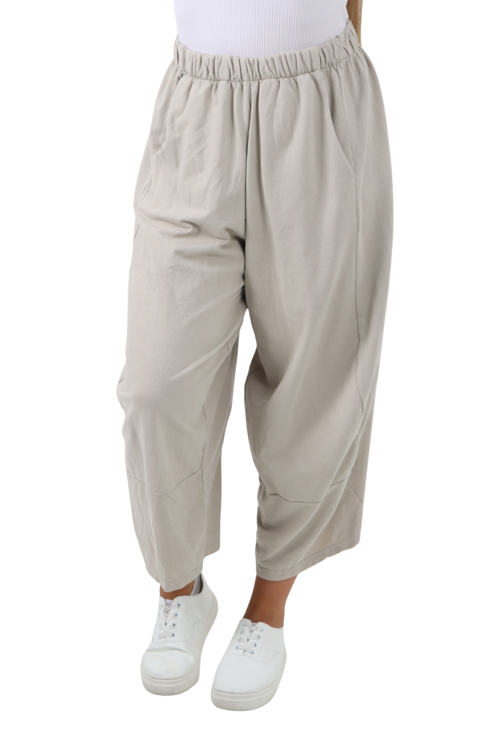 Italian Relaxed Fit Plain Baggy Trouser Trousers WearAll