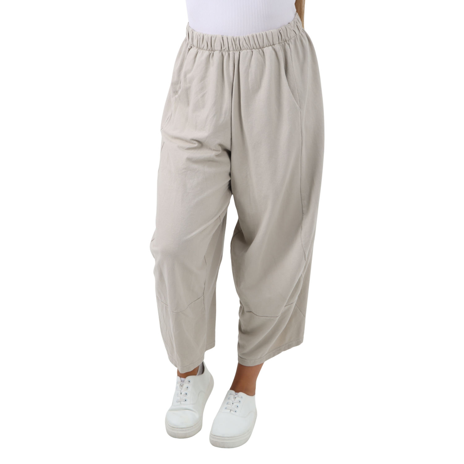 Italian Relaxed Fit Plain Baggy Trouser Trousers WearAll