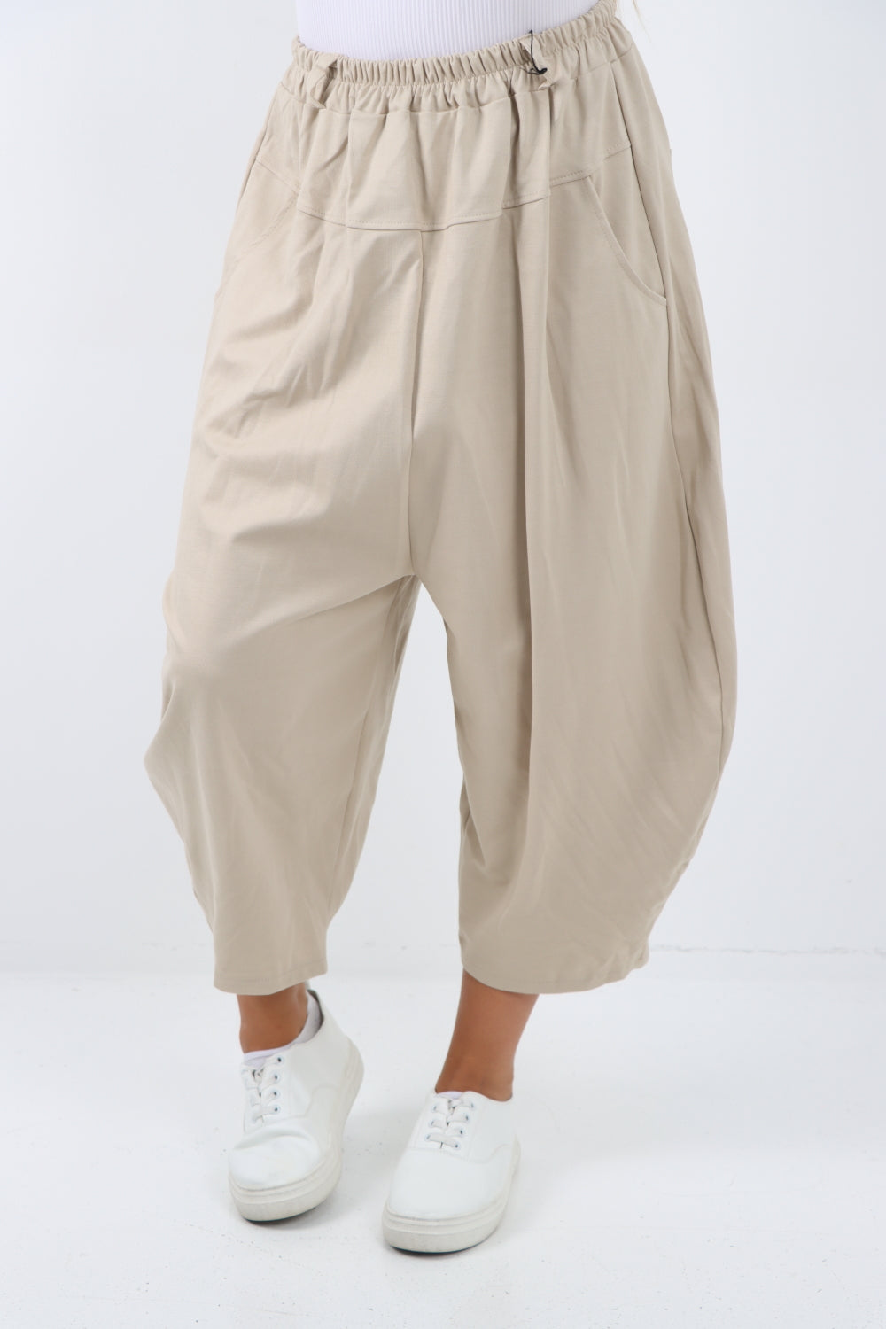 Italian Wide Leg Baggy Parachute Palazzo Trouser Trousers WearAll