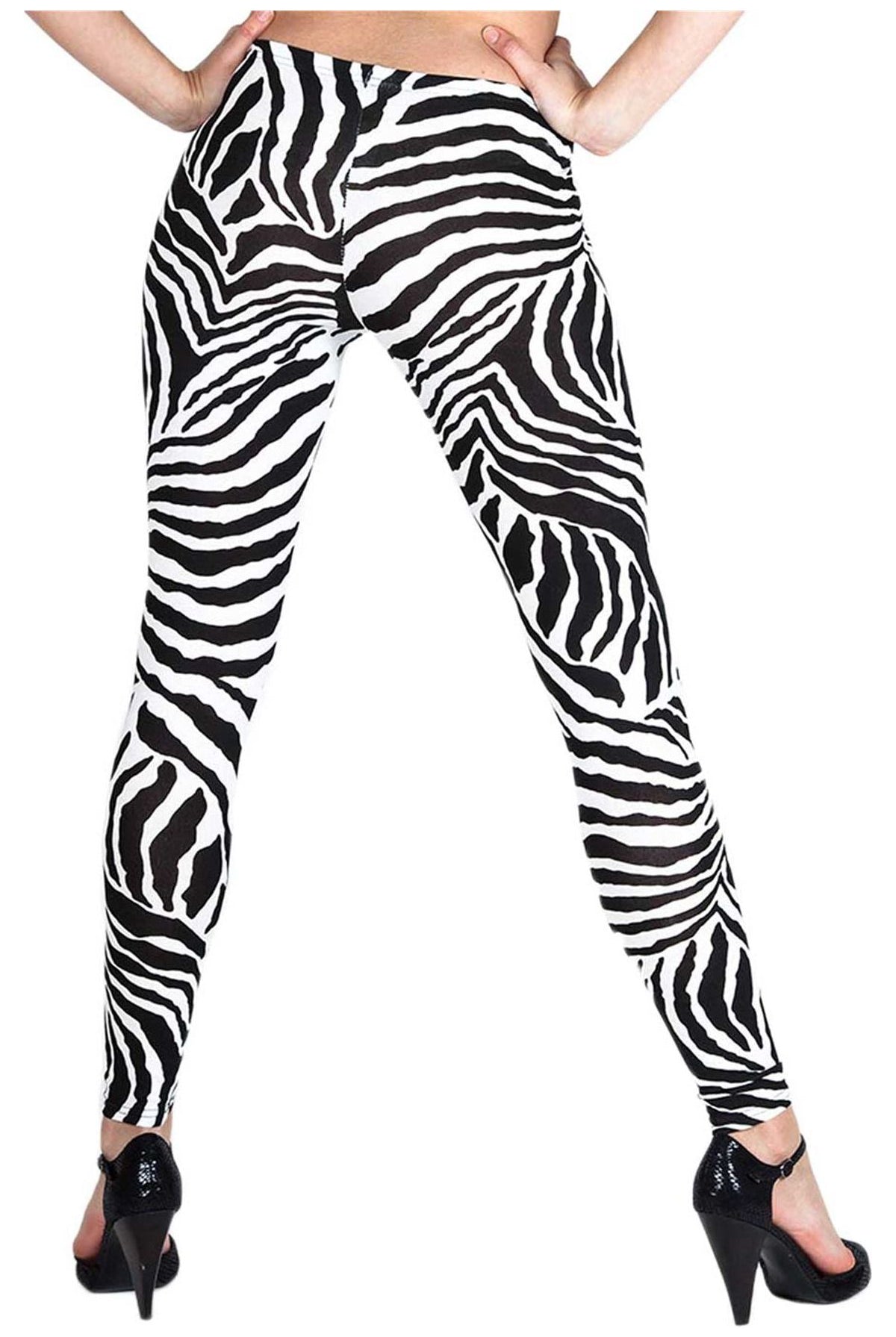 Zebra Print Leggings Leggings WearAll