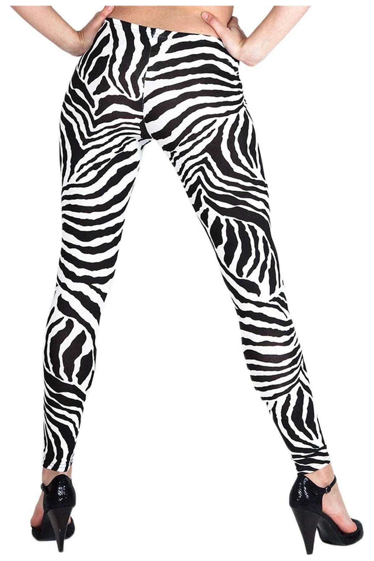 Zebra Print Leggings Leggings WearAll