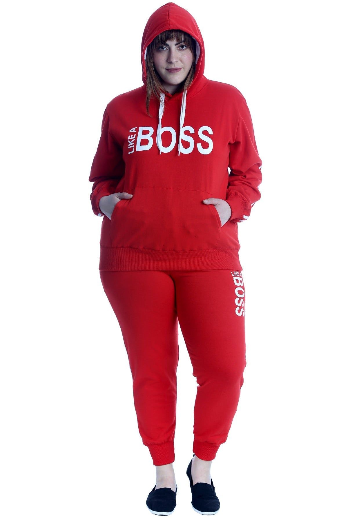 Like Boss Print Top Tracksuit Tops WearAll