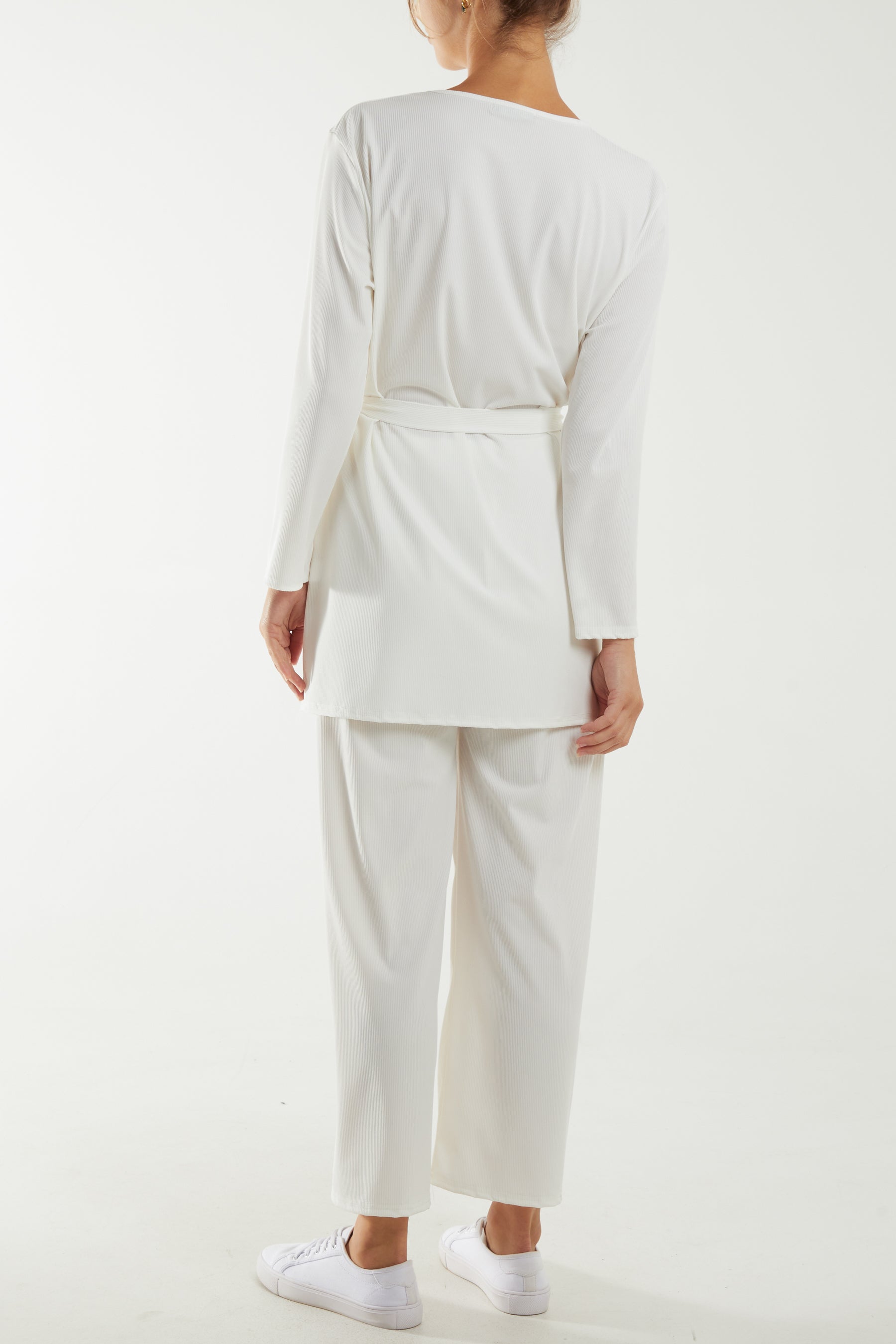 Tied Front Top & Trousers Belted Set Co-Ords WearAll