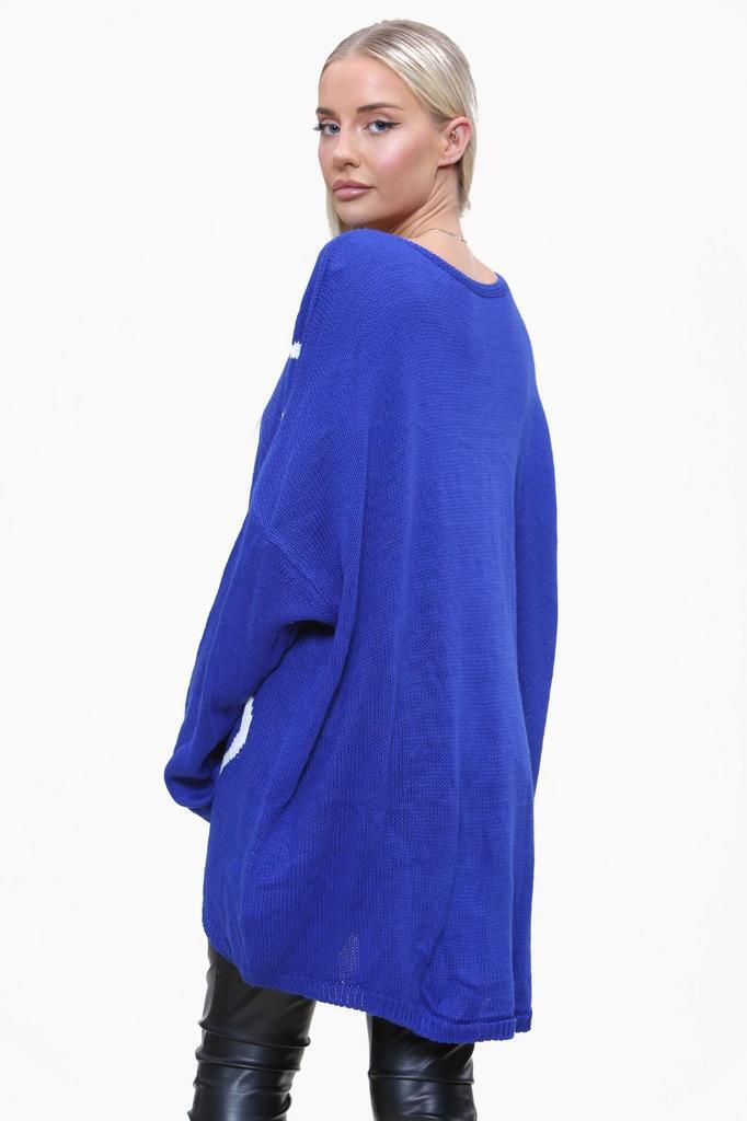 Heart Print Oversized Jumper Jumper & Cardigan WearAll