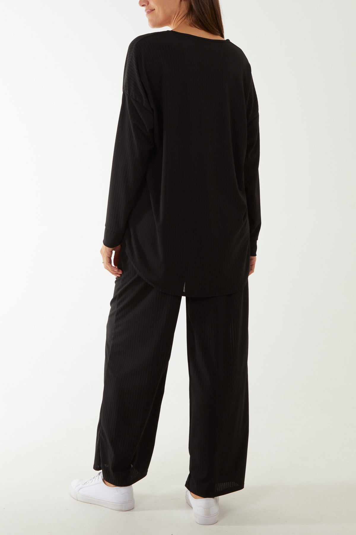 Relaxed Fit Ribbed Co-Ord Set Co-Ords WearAll