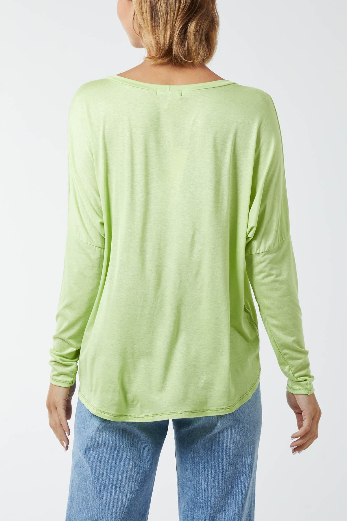 Basic Long Sleeve High Low Top TOPMF2 WearAll