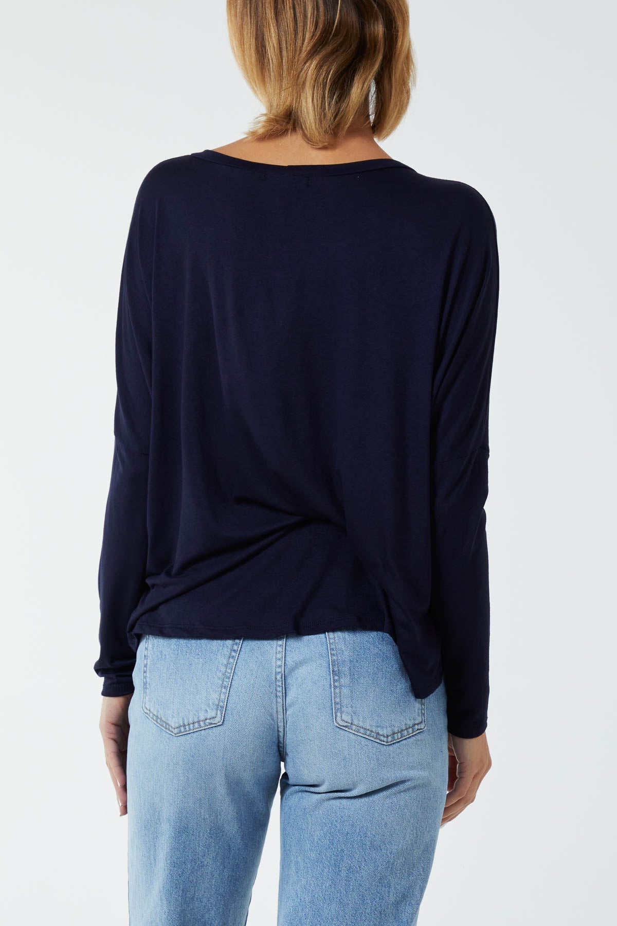 Basic Long Sleeve High Low Top TOPMF2 WearAll