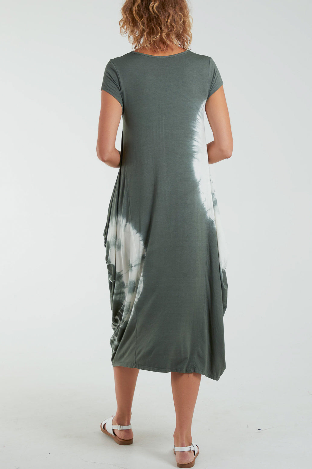 Tie Dye Parachute Midi Dress DMF2 WearAll