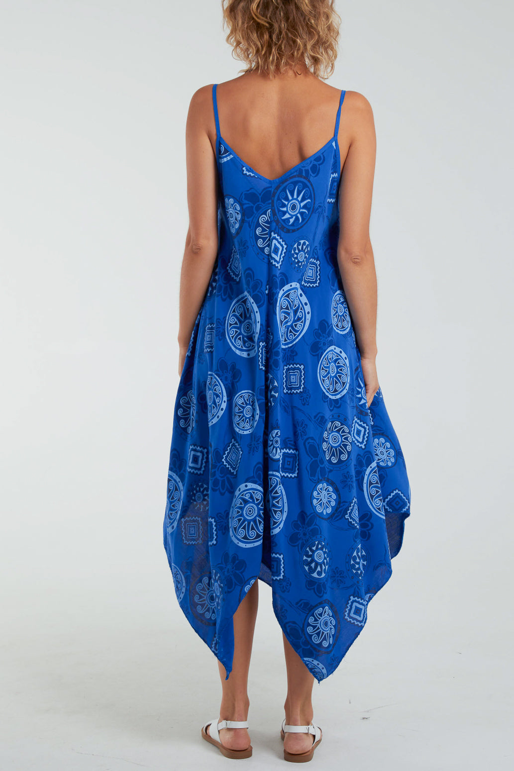 Geometric Tribal Hanky Hem Cami Dress Dresses WearAll