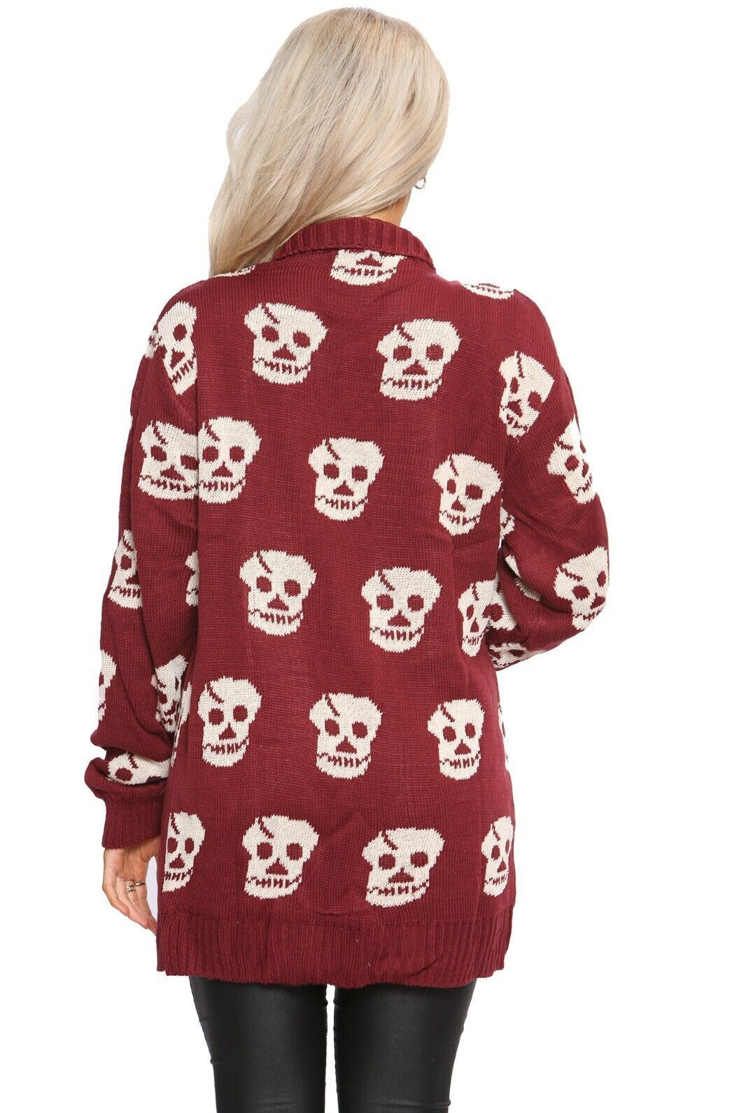Knitted Skull Cardigan Jumper & Cardigan WearAll
