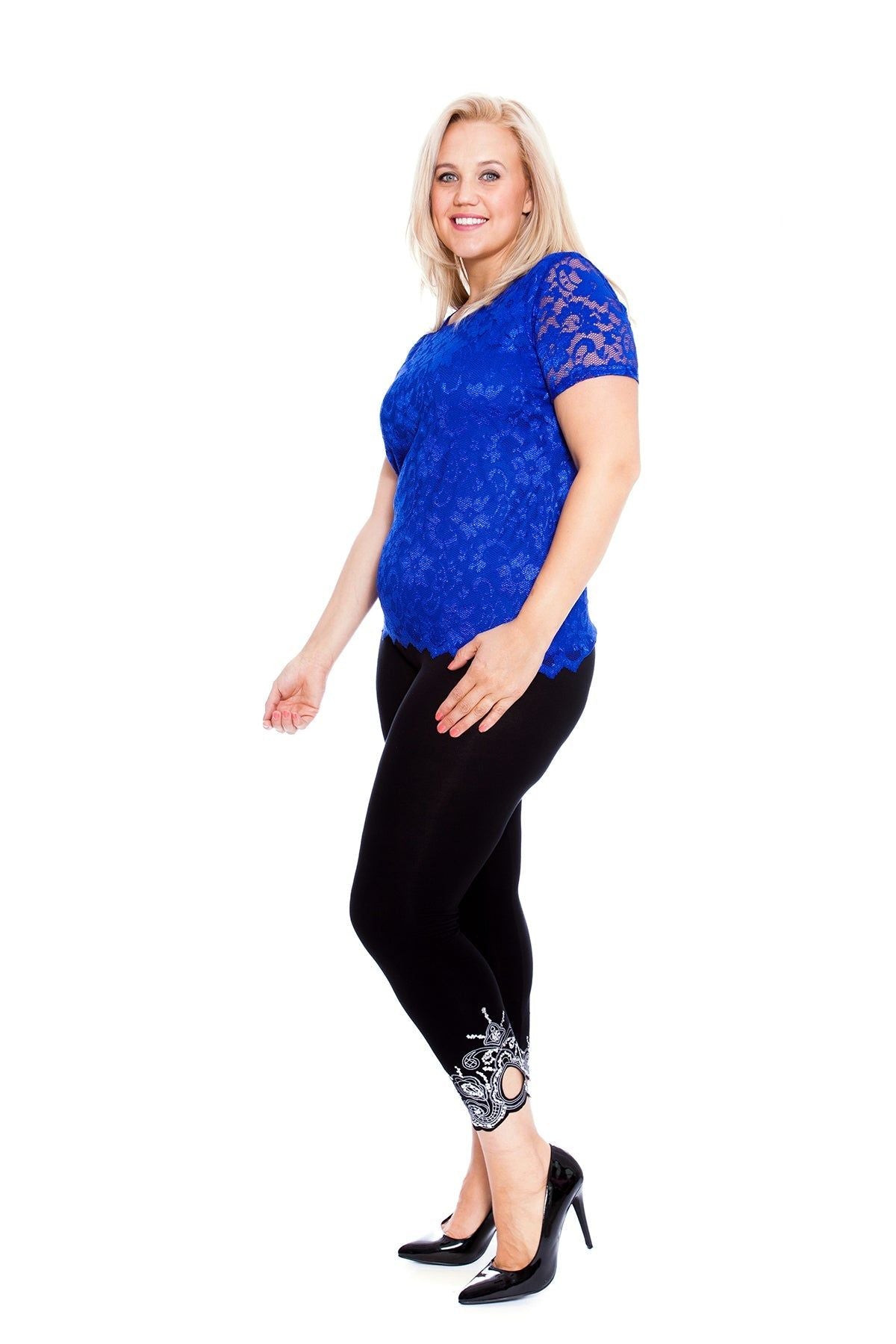 Lace Lined Scallop Edge T-Shirt Top Tops WearAll