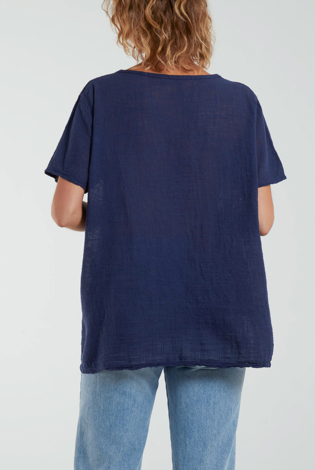 Embroidery Spirals Pocket Top Tops WearAll