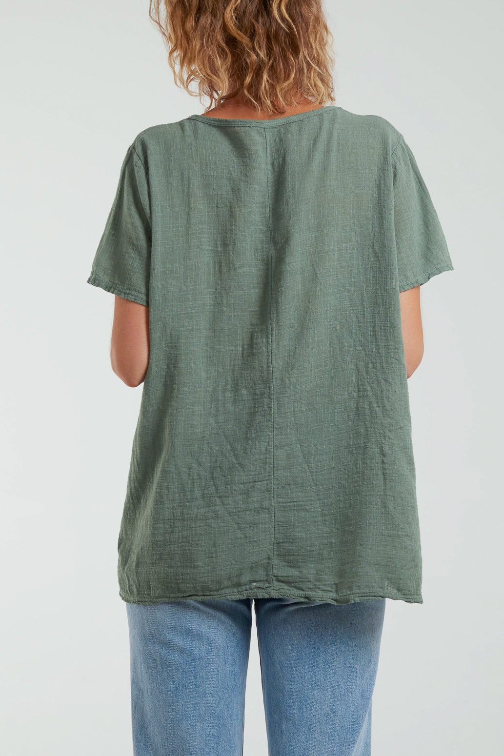 Embroidery Spirals Pocket Top Tops WearAll