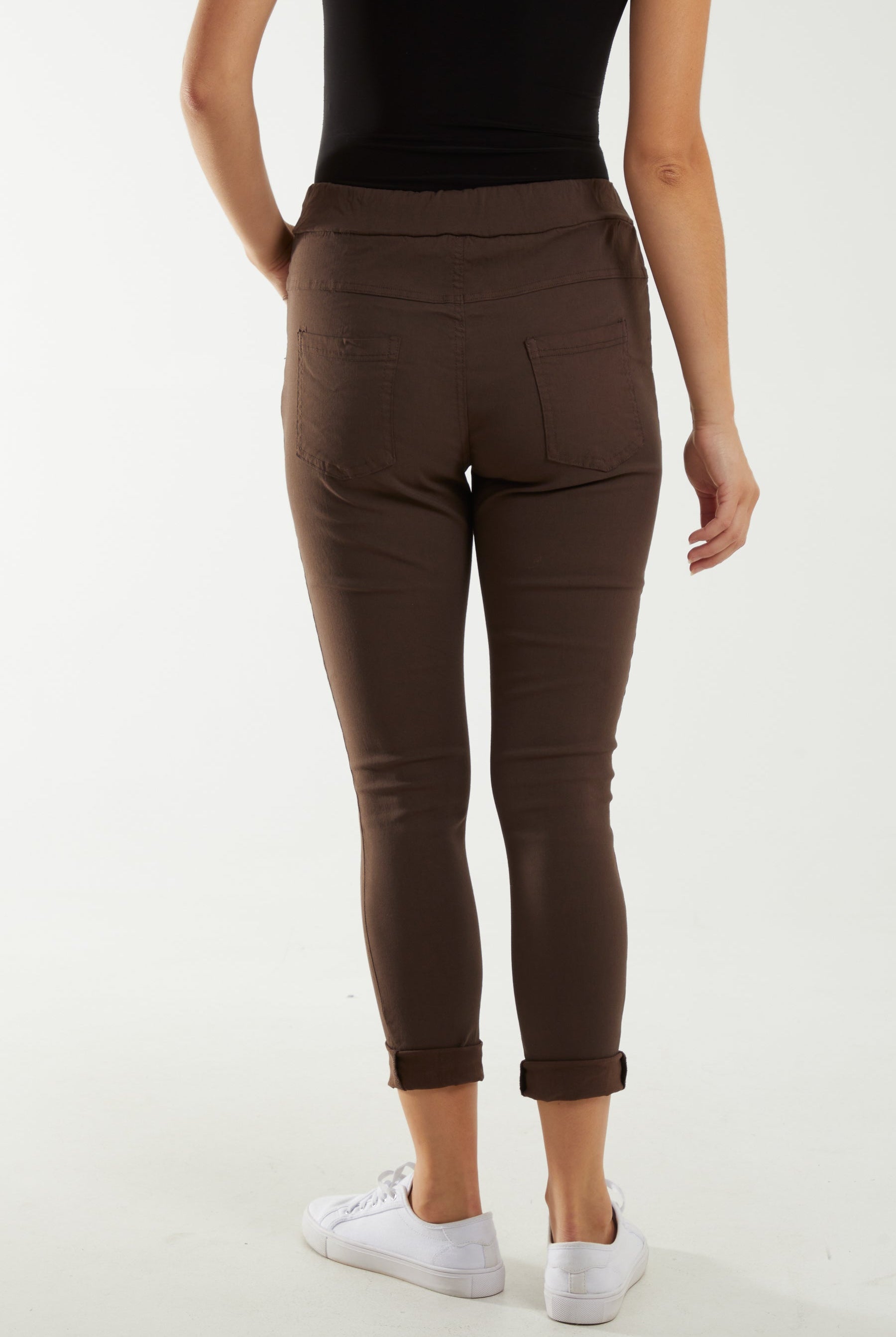 Magic Drawstring Pockets Crushed Trouser Trousers WearAll