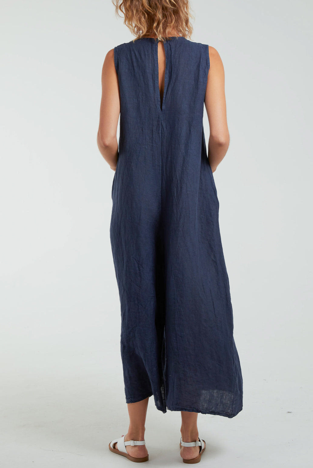 Linen Sleeveless Jumpsuit Jumpsuit WearAll
