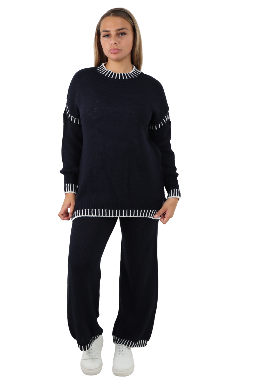 Italian Patch Knitted Co-Ord Set Tracksuit Dress WearAll