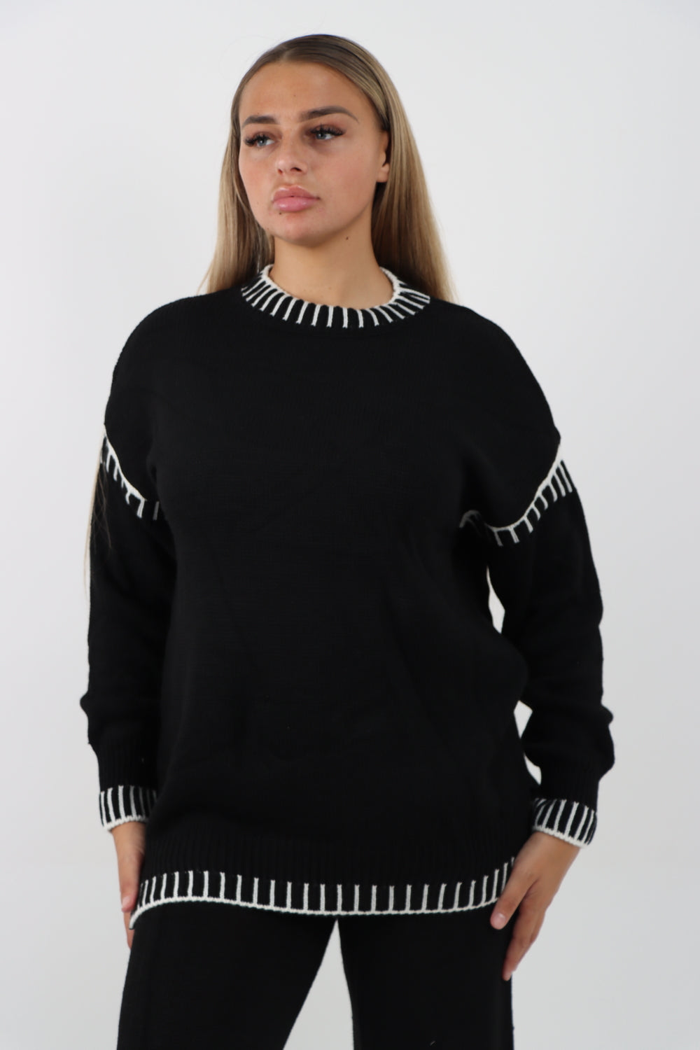 Italian Patch Knitted Co-Ord Set Tracksuit Dress WearAll
