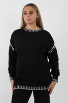 Italian Patch Knitted Co-Ord Set Tracksuit Dress WearAll