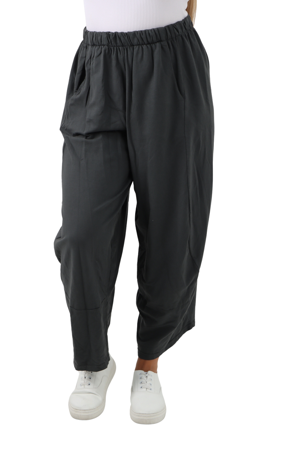 Italian Relaxed Fit Plain Baggy Trouser Trousers WearAll