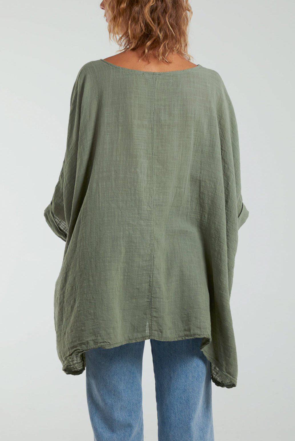 100% Cotton Oversized Pocket Necklace Top TOPMF2 WearAll