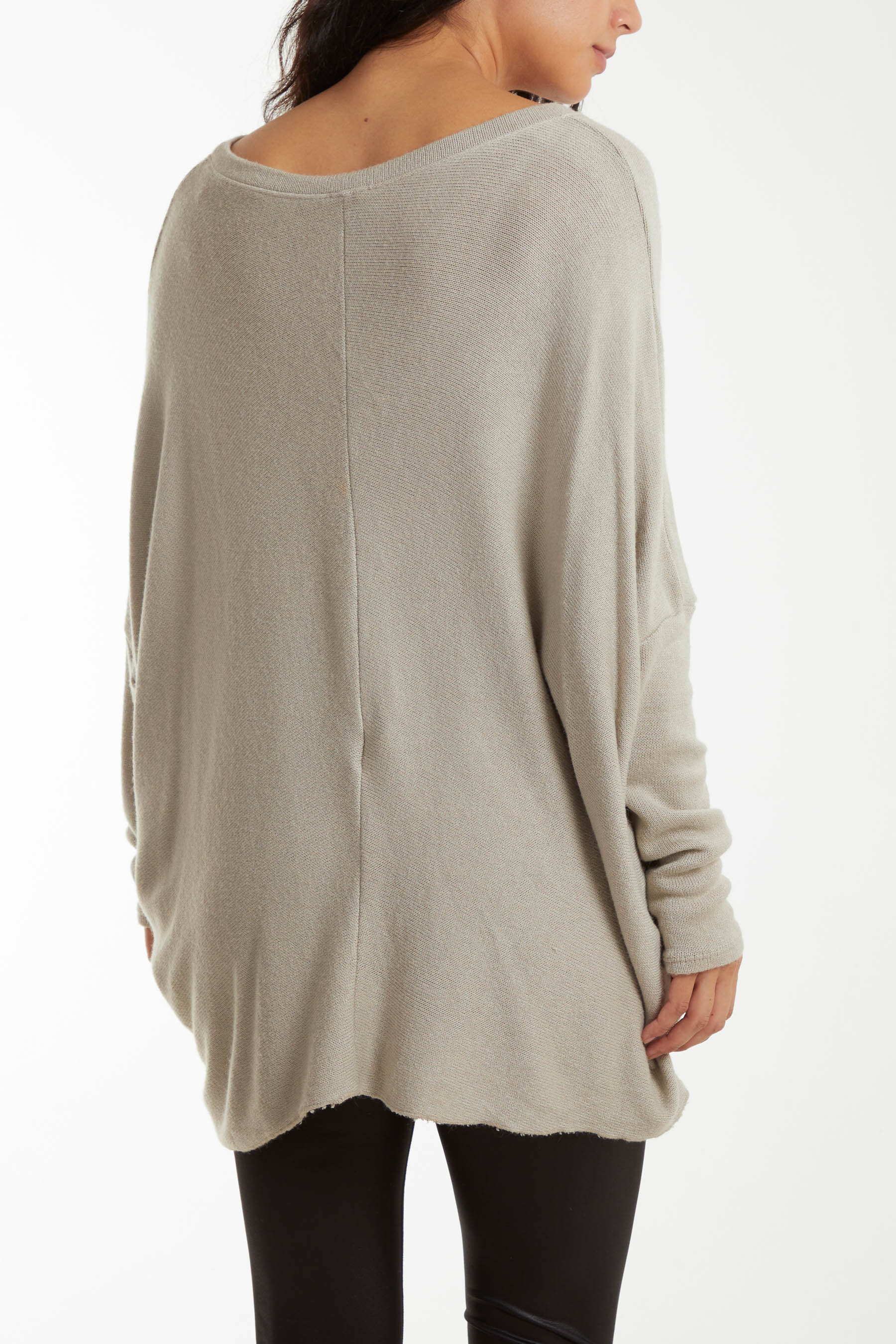Asymmetric Hem Oversized Jumper Jumpers WearAll