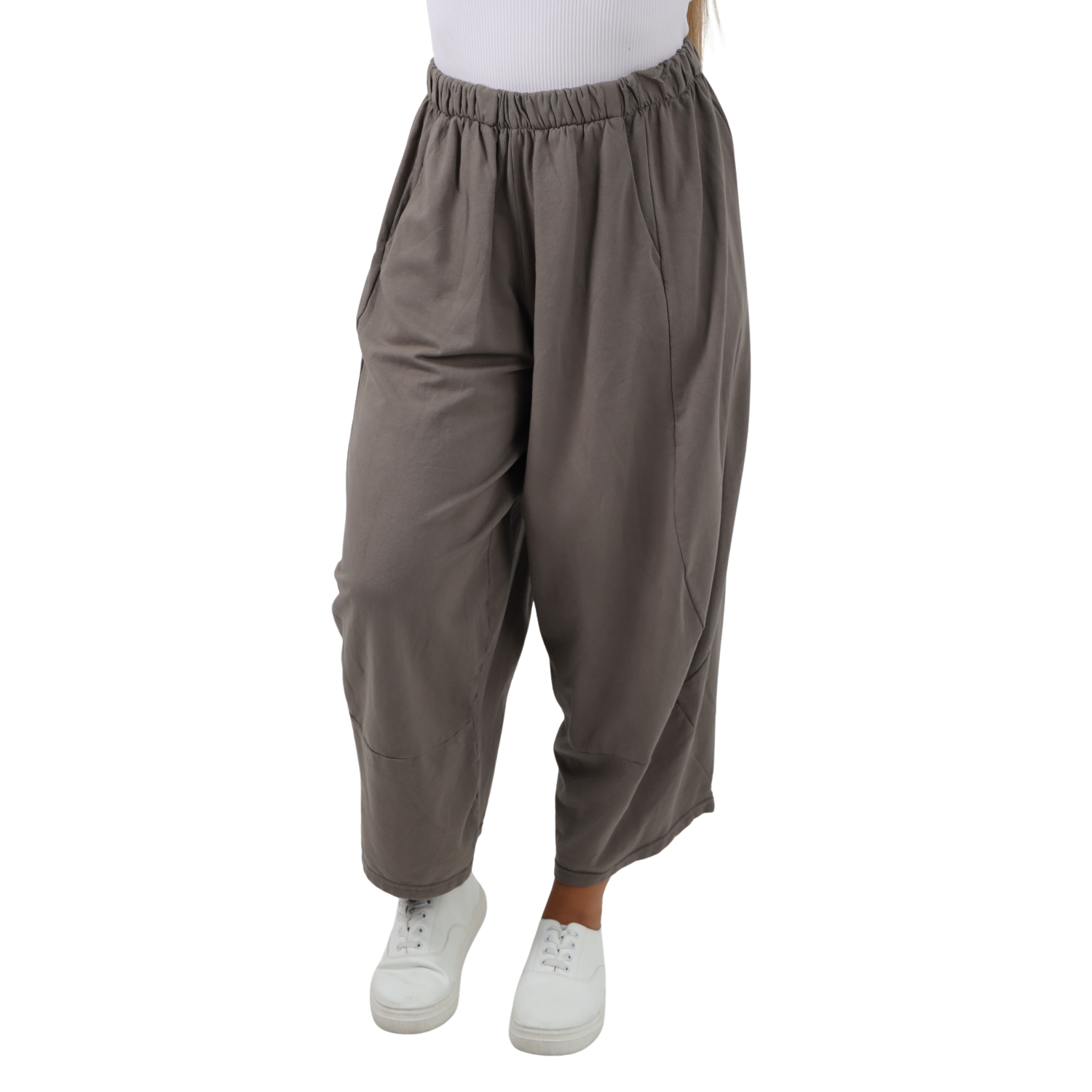 Italian Relaxed Fit Plain Baggy Trouser Trousers WearAll