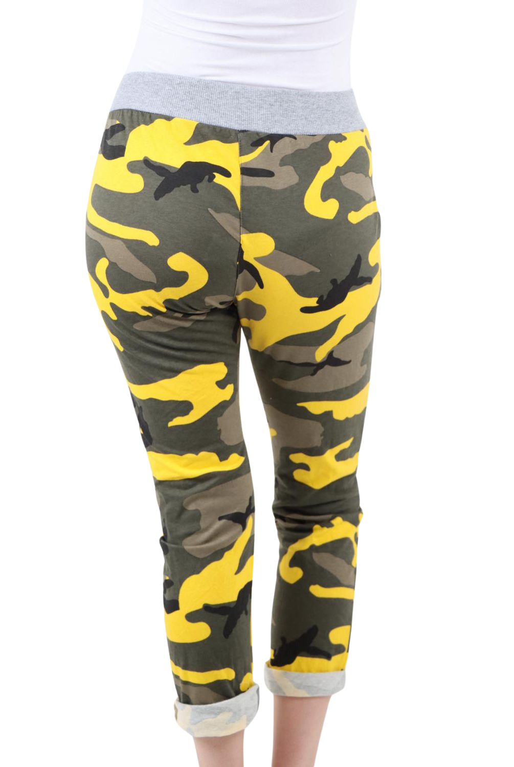 Italian Camouflage Print Trousers Sweatpants WearAll