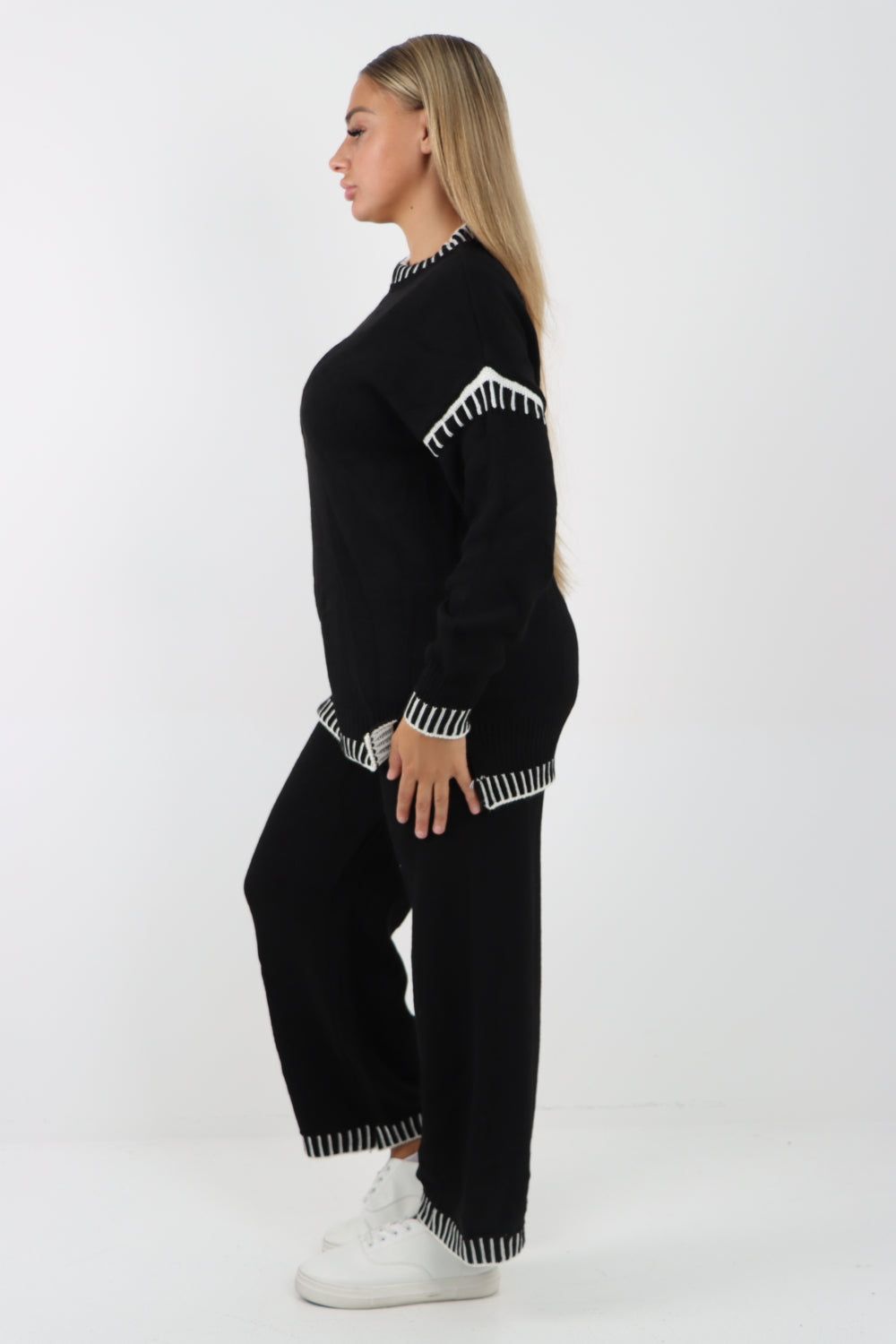 Italian Patch Knitted Co-Ord Set Tracksuit Dress WearAll