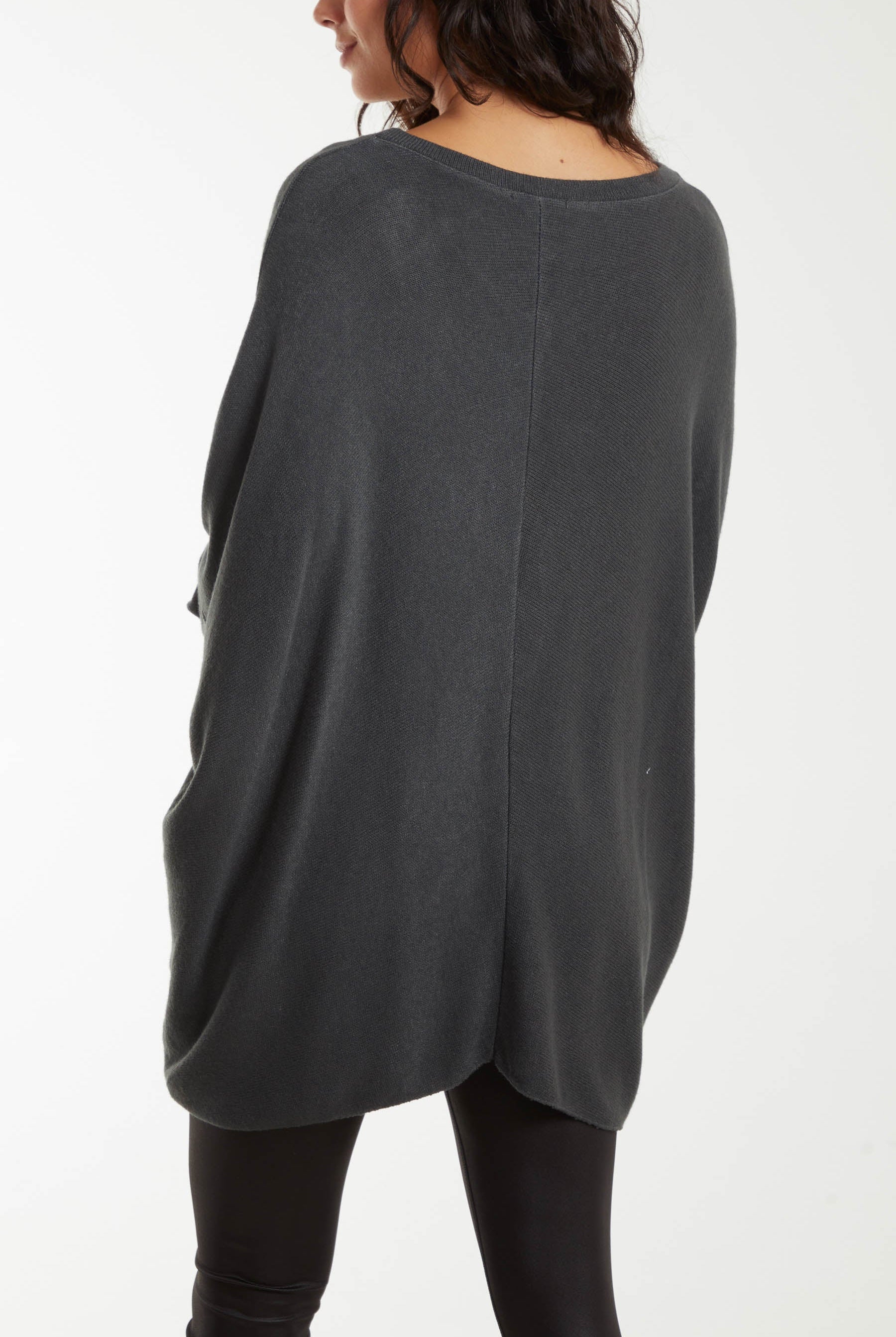 Asymmetric Hem Oversized Jumper Jumpers WearAll
