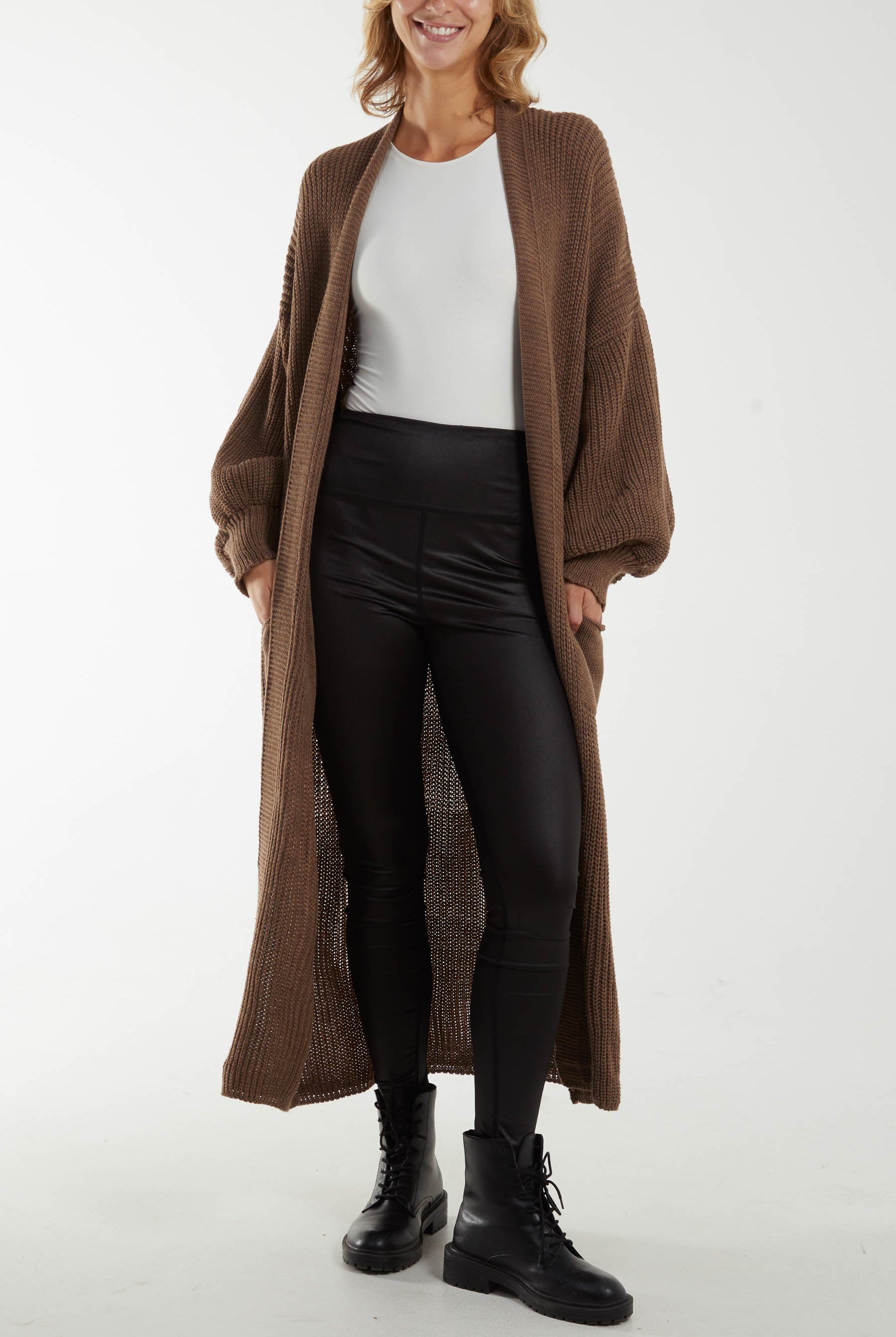 Chunky Knit Longline Cardigan Cardigans WearAll