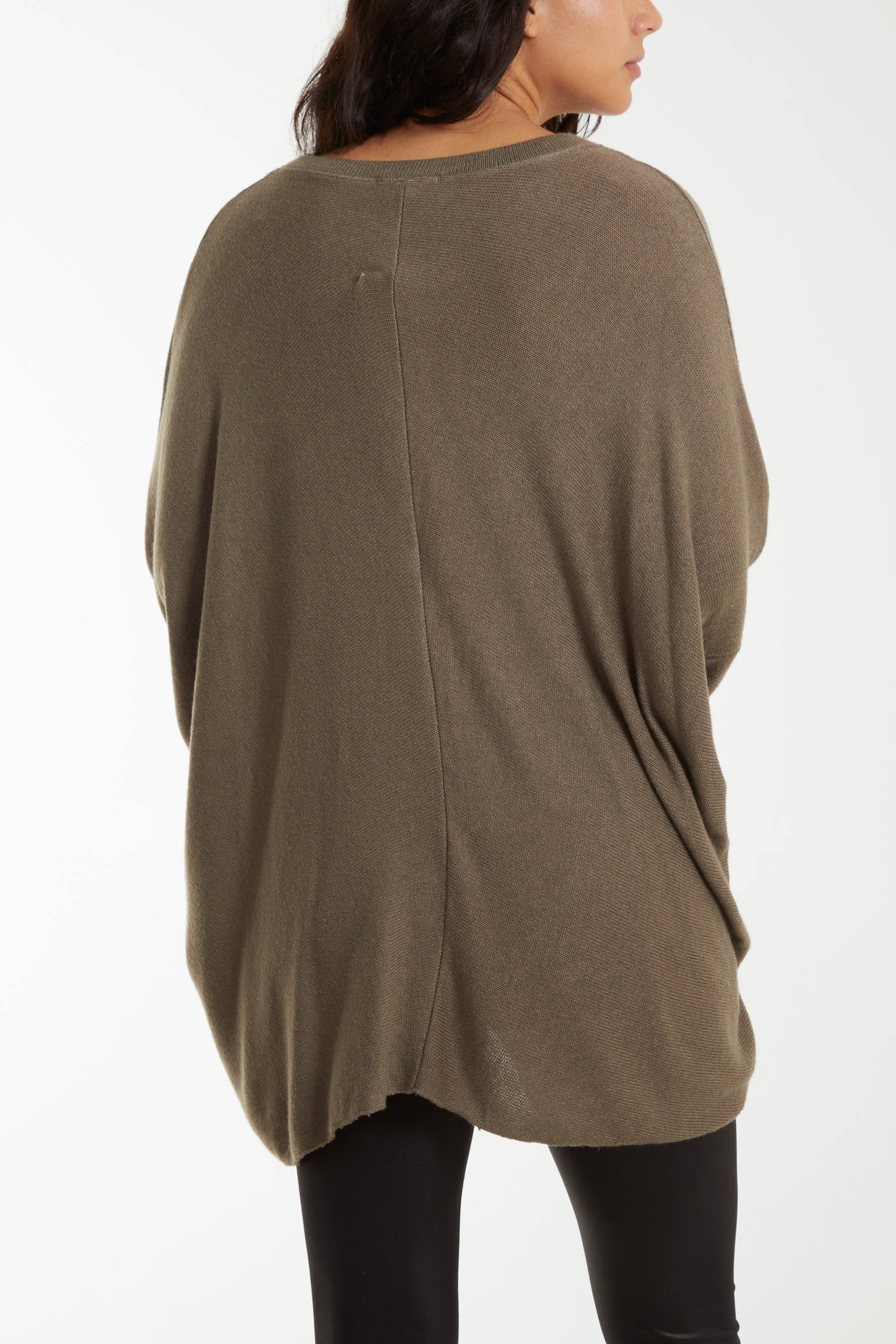 Asymmetric Hem Oversized Jumper Jumpers WearAll