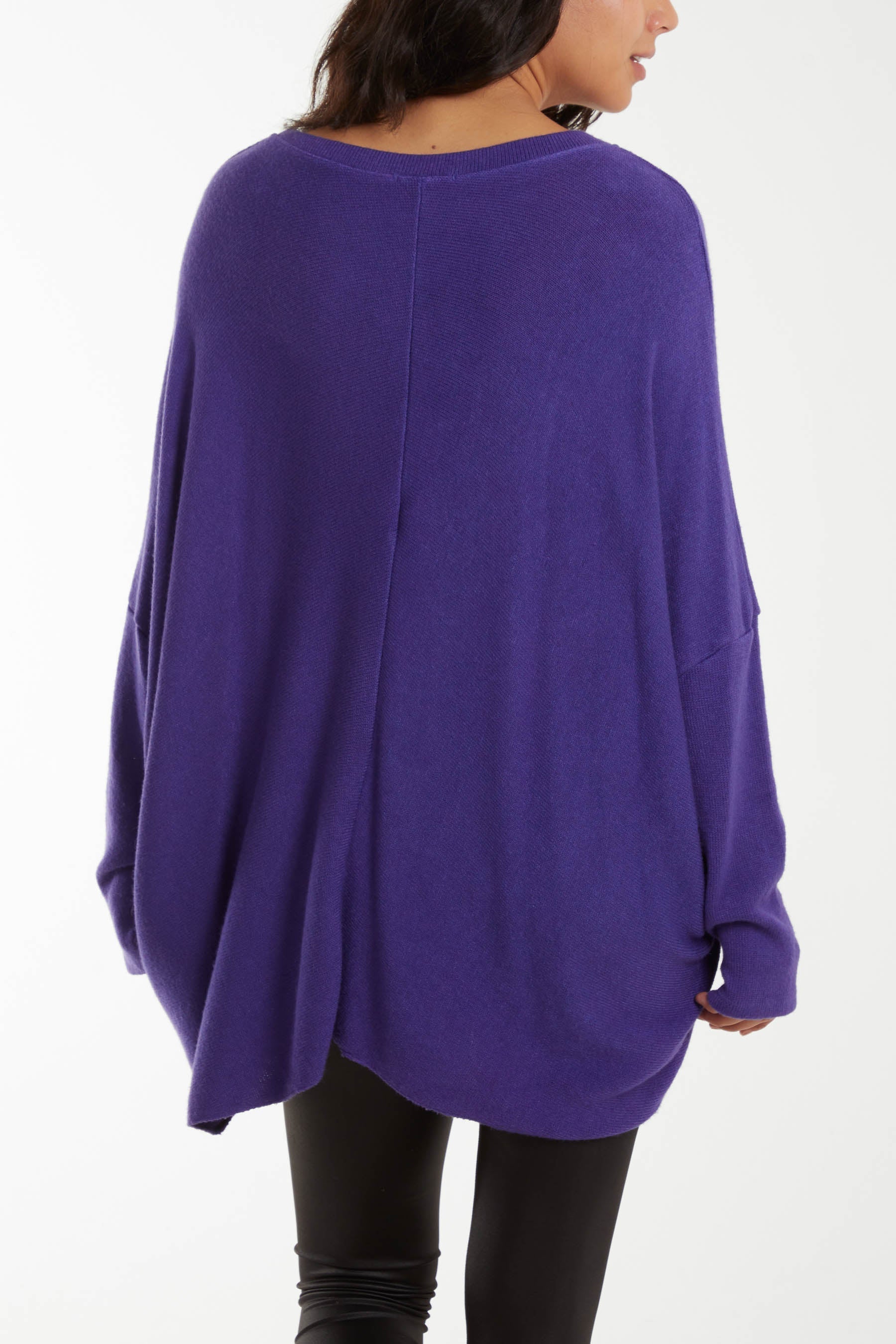 Asymmetric Hem Oversized Jumper Jumpers WearAll