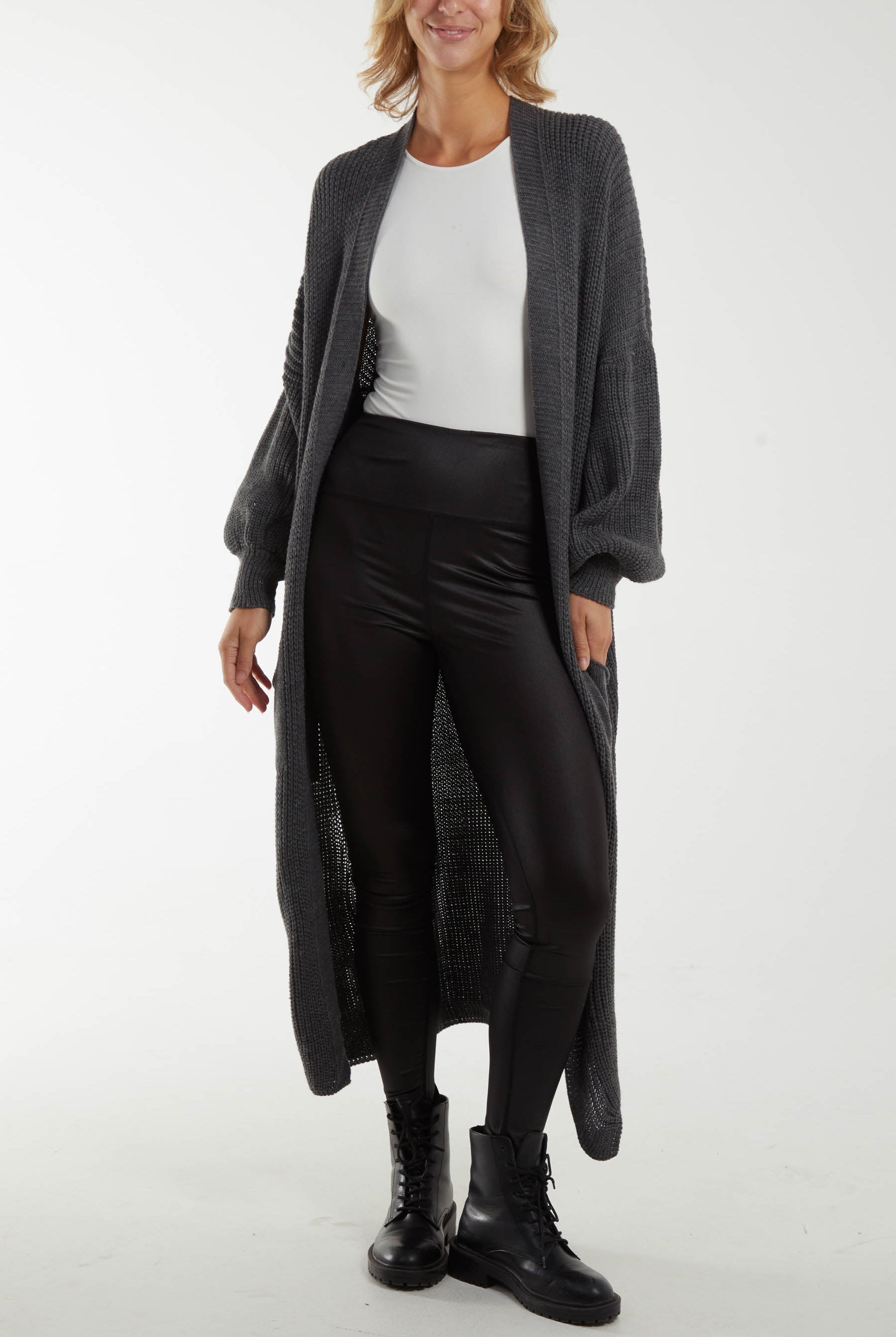 Chunky Knit Longline Cardigan Cardigans WearAll