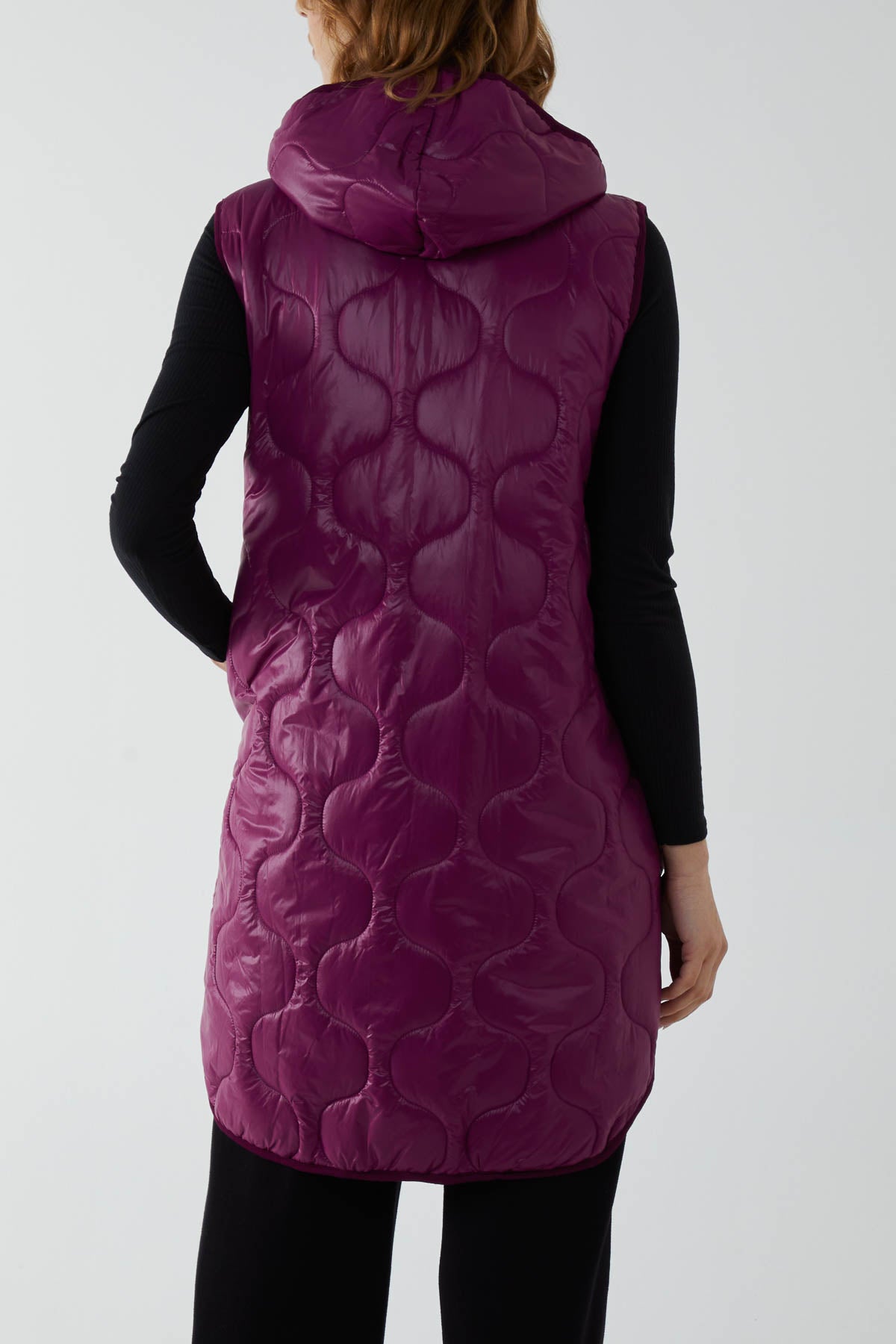 "Love" Zip Up Hooded Puffer Gillet JK1 WearAll