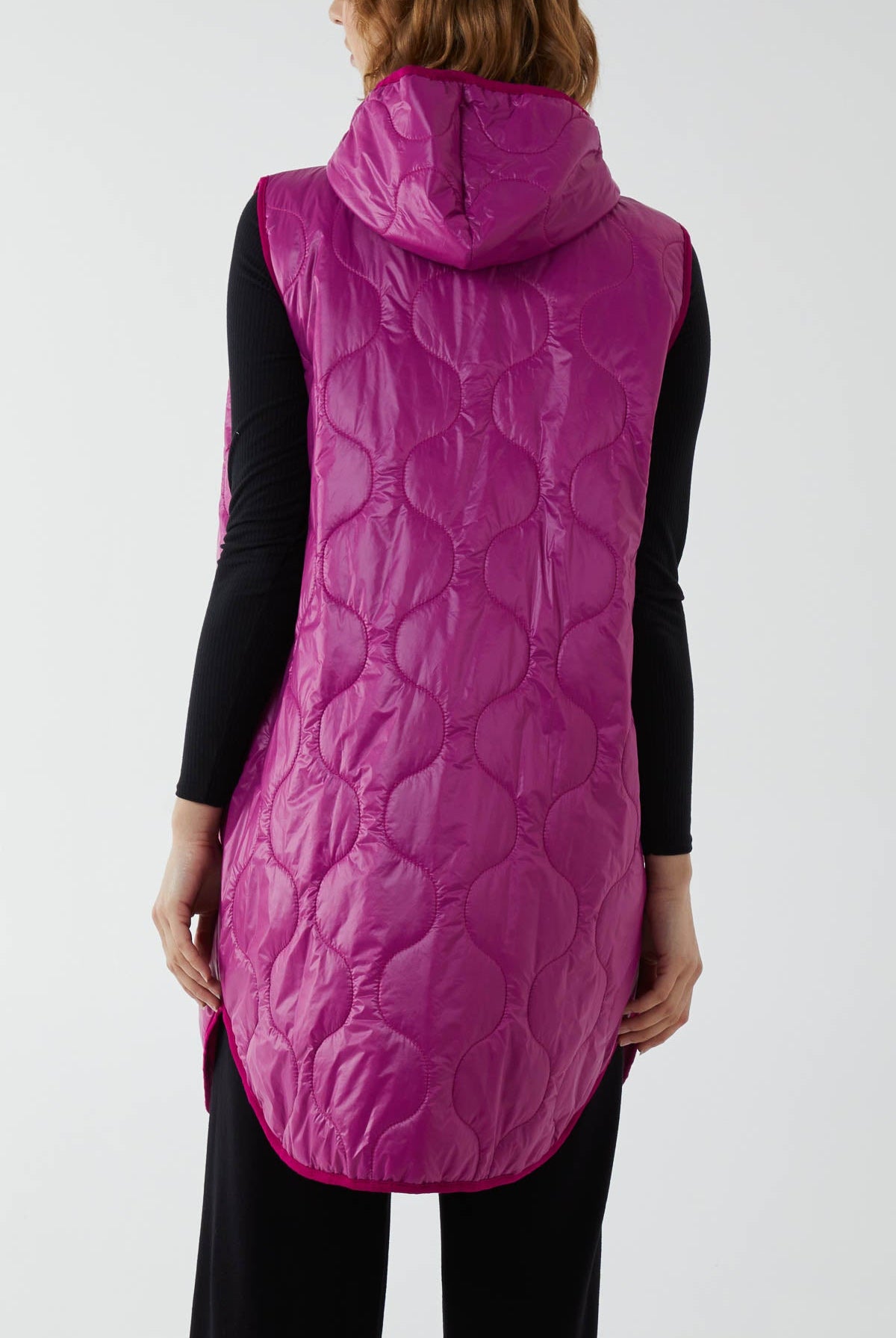 "Love" Zip Up Hooded Puffer Gillet JK1 WearAll