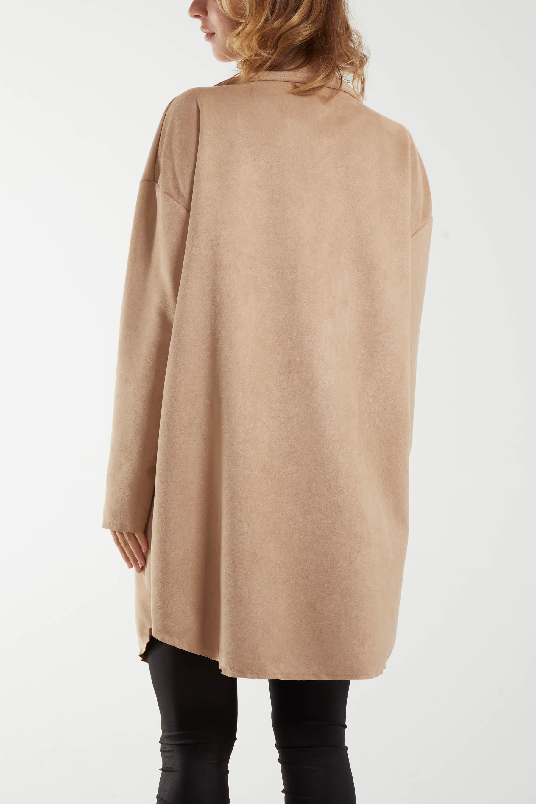 Two Pocket Utility Suede Shacket Jackets WearAll