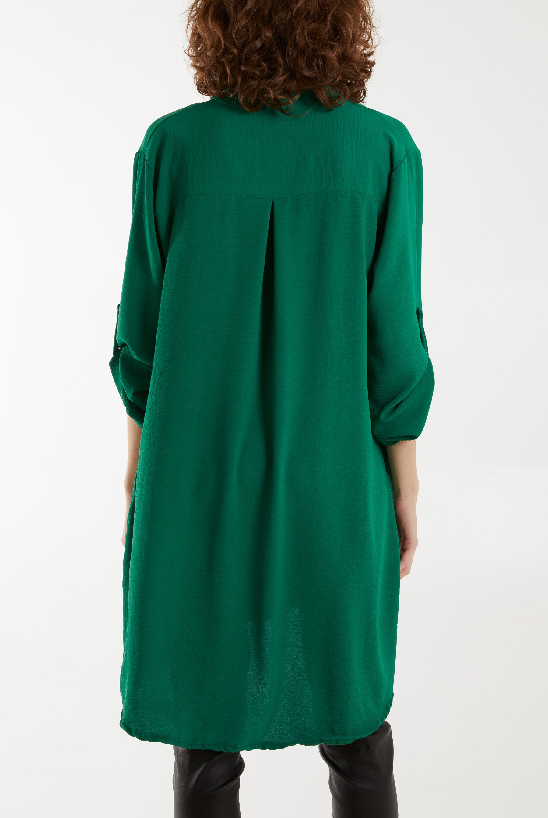 V-Neck Button Sleeve Long Top Tops WearAll