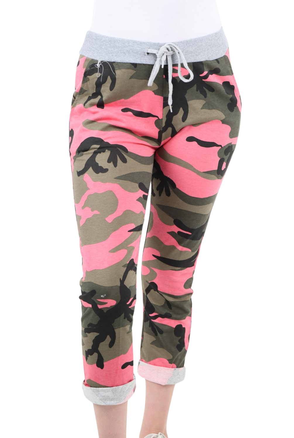 Italian Camouflage Print Trousers Sweatpants WearAll