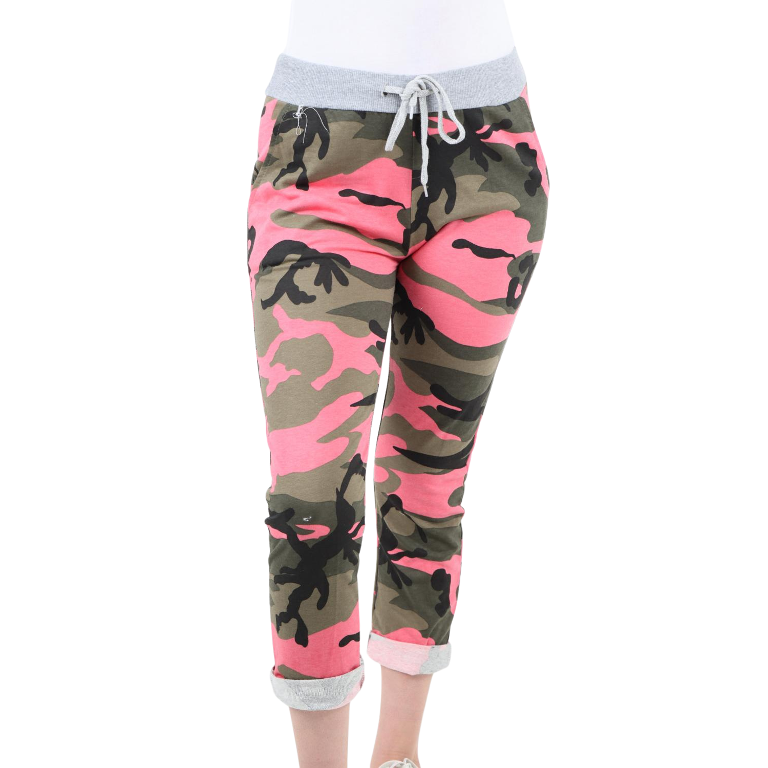 Italian Camouflage Print Trousers Sweatpants WearAll
